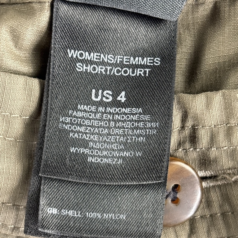 North Face Women's Size 4 Short Brown Drawstring Hiking Pants Moisture Wicking - Picture 6 of 10